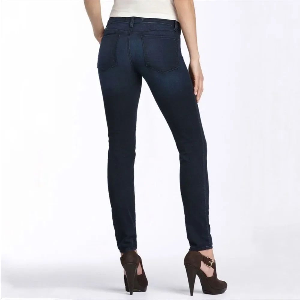 J BRAND Dark Denim Glory Mid-rise Jean Leggings